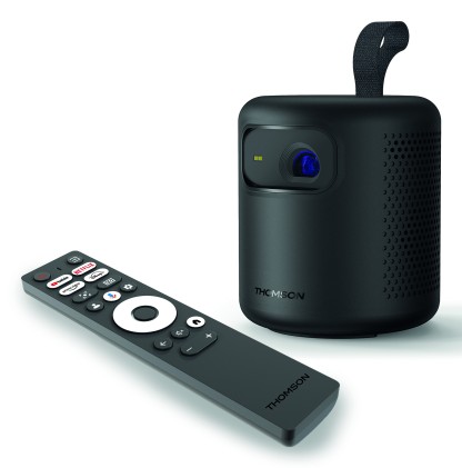 Proiettore Thomson Portatile Smart Batetrua  Led 350Nit Ottica Corta