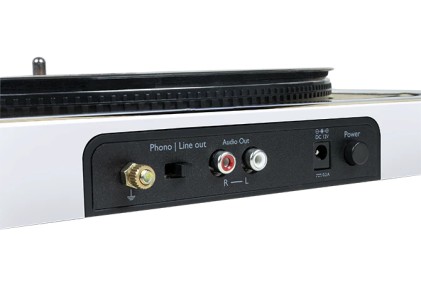 Thomson TT300 Giradischi con trasmissione a cinghia Bianco, Legno