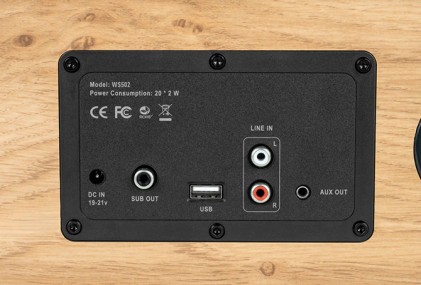 Thomson WS502 set audio da casa Microsistema audio per la casa Nero, Legno