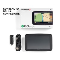 Tomtom Go Basic 6" Europa 45 Quad-Core Mappe E Traffico A Vita  Aggiornamenti Tramite Wi-Fi