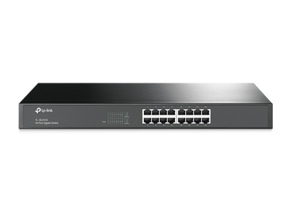 Switch 16 Porte Gigabit 10/100/1000M  Rj45 1U 19" Per Rack