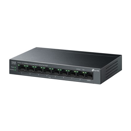TP-Link LiteWave LS109P switch di rete Non gestito Fast Ethernet (10/100) Supporto Power over Ethernet (PoE) Nero