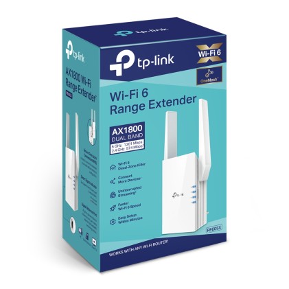 TP-Link RE605X moltiplicatore di rete Ripetitore di rete Bianco 10, 100, 1000 Mbit/s