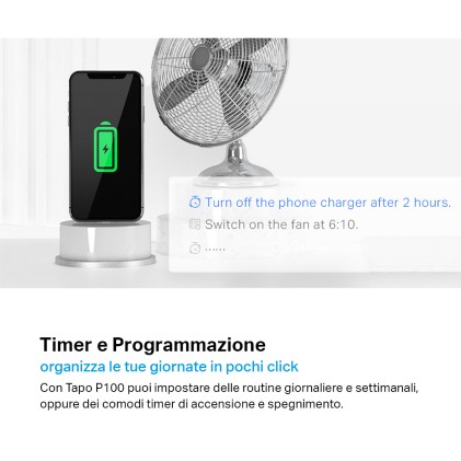 Presa intelligente TP-Link Tapo P100 2300 W Bianco