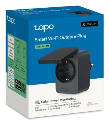 TP-Link Tapo P410M presa intelligente 3680 W Casa Nero