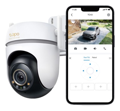 TP-Link Tapo TC43(EU) V2 Sferico Telecamera di sicurezza IP Interno e esterno 2880 x 1620 Pixel Soffitto/Parete/Palo