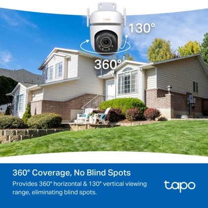 TP-Link Tapo TC43(EU) V2 Sferico Telecamera di sicurezza IP Interno e esterno 2880 x 1620 Pixel Soffitto/Parete/Palo