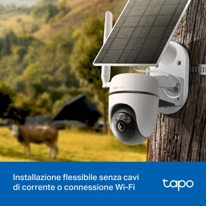 Camera Wi-Fi Outdoor Solar Powered Sound Alarm 1080P Smart Dect.Voice