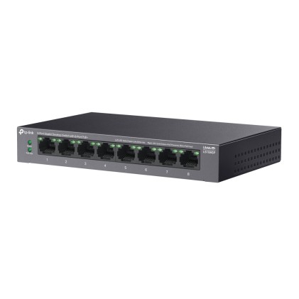 TP-Link LiteWave LS108GP switch di rete Non gestito Gigabit Ethernet (10/100/1000) Supporto Power over Ethernet (PoE) Nero