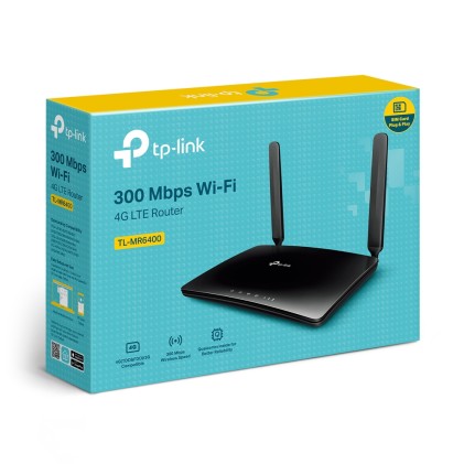 TP-Link TL-MR6400 router wireless Fast Ethernet Banda singola (2.4 GHz) 4G Nero