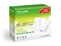 TP-LINK TL-PA7020 Kit Powerline AV1000 con 2 Porte Gigabit, Velocit&agrave;&nbsp; fino a 1000 Mbps, Standard Home Plug AV2, Modalit&agrave;&nbsp; Risparmio Energetico, Configurazione Plug&Play