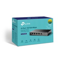 Switch desktop 6 port 10/100Mbps con 4 porte PoE+ TL-SF1006P