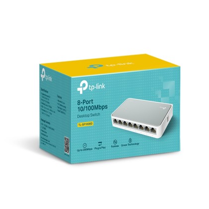 Switch 8P 10/100Mbps Tp-Link Plasti C Case