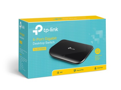 Switch 5P Gigabit V6.0 Plastic Case Tplink