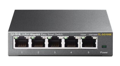 Switch 5P Gigabit Easy Smart Mtu/Po Rt/Tag-Based Vlan