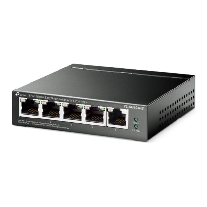 Switch 5P Gigabit 4P Poe+ 1P No Poe 
