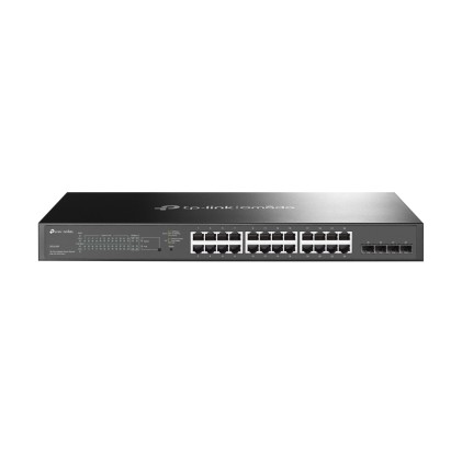 TP-Link TL-SG2428P switch di rete Gestito L2/L2+ Gigabit Ethernet (10/100/1000) Supporto Power over Ethernet (PoE) 1U Nero