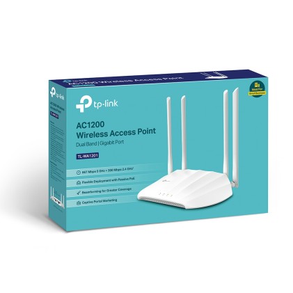 Access Point Ac1200 Db 867Mbps 5Ghz +300Mbps 2.4Ghz 4 Ant.Fisse 1P Gb