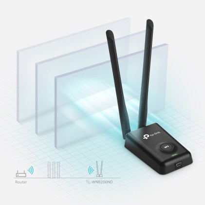 TP-Link TL-WN8200ND scheda di rete e adattatore WLAN 300 Mbit/s