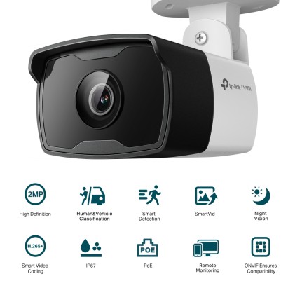 Telecamera 2Mp Outdoor Bullet Network Camera Tp-Link