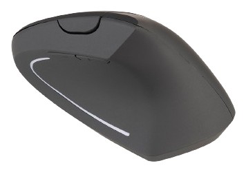 Tucano Mouse Verticale Ergonomico Wireless Ricaricabile,6 Tasti, Nero