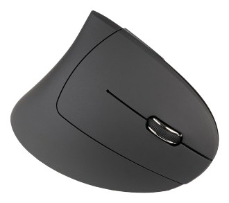 Tucano Mouse Verticale Ergonomico Wireless Ricaricabile,6 Tasti, Nero