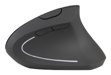 Tucano Mouse Verticale Ergonomico Wireless Ricaricabile,6 Tasti, Nero
