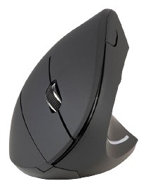 Tucano Mouse Verticale Ergonomico Wireless Ricaricabile,6 Tasti, Nero