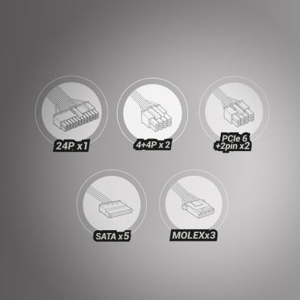 Tacens RADIX VII AG 700S alimentatore per computer 700 W 20+4 pin ATX ATX