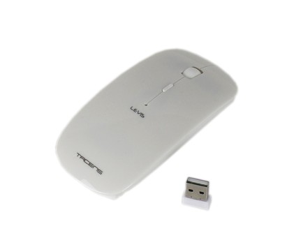 Tacens Levis Combo V2 tastiera Mouse incluso RF Wireless Metallico, Bianco