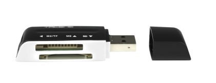 Tacens Anima Anima ACRM1 lettore di schede USB 2.0 Nero, Bianco