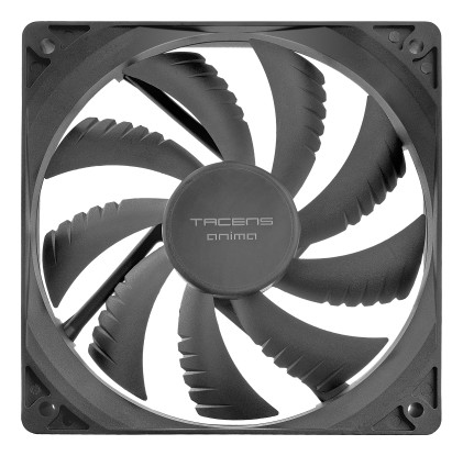 Tacens Anima AF12X2 sistema di raffreddamento per computer Case per computer Ventilatore 12 cm Nero 2 pz