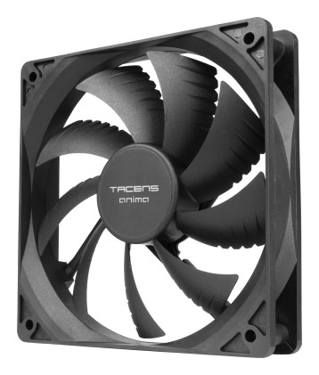 Tacens Anima AF12X2 sistema di raffreddamento per computer Case per computer Ventilatore 12 cm Nero 2 pz