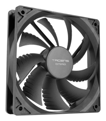 Tacens Anima AF12X2 sistema di raffreddamento per computer Case per computer Ventilatore 12 cm Nero 2 pz