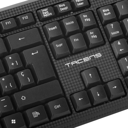 Tacens Anima AK0ES tastiera USB QWERTY Spagnolo Nero
