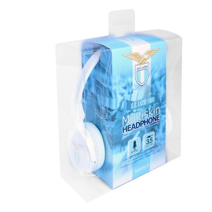 TECHMADE CUFFIE CON MICROFONO SSLAZIO CON SKIN INTERCAMBIABILI