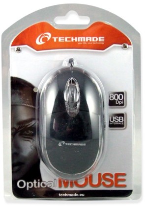 Mouse Usb Ottico 800Dpi Nero Techma De