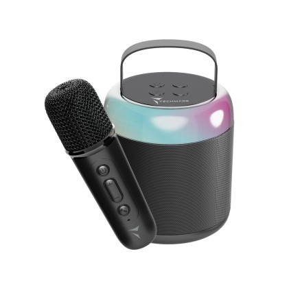 Karaoke Techmade Bt Speaker+Mic Ner O Sd Slot Batteria 500Mah Lithium
