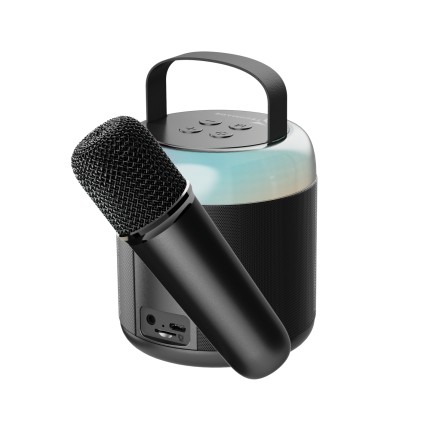 Karaoke Techmade Bt Speaker+Mic Ner O Sd Slot Batteria 500Mah Lithium
