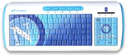 Tastiera Multimediale Techmade UFFICIALE SSC NAPOLI Bianca