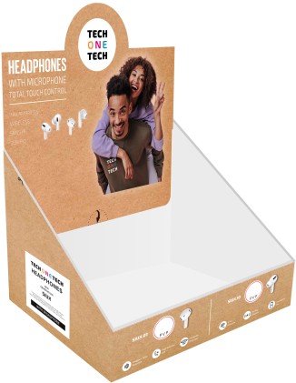 TECH ONE TECH TEC1420 cuffia e auricolare Wireless Musica e Chiamate Bluetooth Bianco