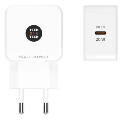 TECH1TECH TEC2251 Caricabatterie per dispositivi mobili Bianco Interno