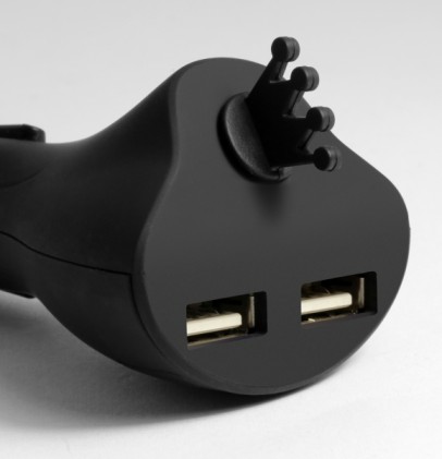 Supporto Magnetico Per Smartphone Tablet Con Caricabatteria Usb Doppio