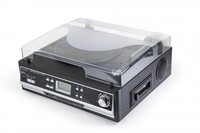 Giradischi Bluetooth Con Funzione Digitalizzazione Dischi Vinile E Videocassette E Riproduzione Schede Sd