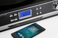 Giradischi Bluetooth Con Funzione Digitalizzazione Dischi Vinile E Videocassette E Riproduzione Schede Sd