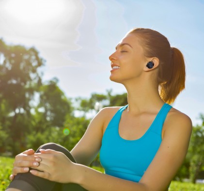 Mini Auricolari Bluetooth Con Custodia Portatile