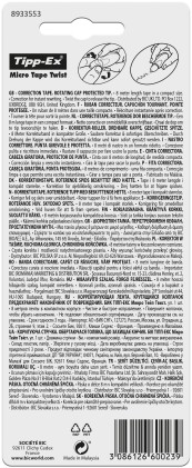 TIPP-EX Micro Tape Twist, Correttore a Nastro (Copertura 8m), Confezione da 1