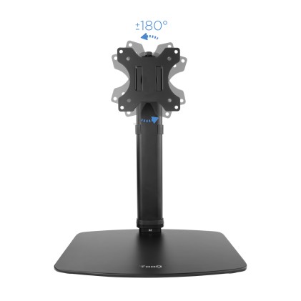 TooQ DB1127TN-B supporto da tavolo per Tv a schermo piatto 68,6 cm (27") Libera installazione Nero