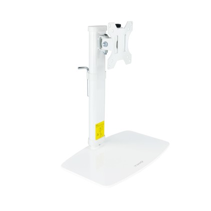 Tooq Supporto Tavolo Schermo Inclinabile Girevole 17-27" - Colore Bianco