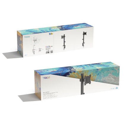 TooQ DB1130TN-B Supporti a parete per TV 81,3 cm (32") Scrivania Nero